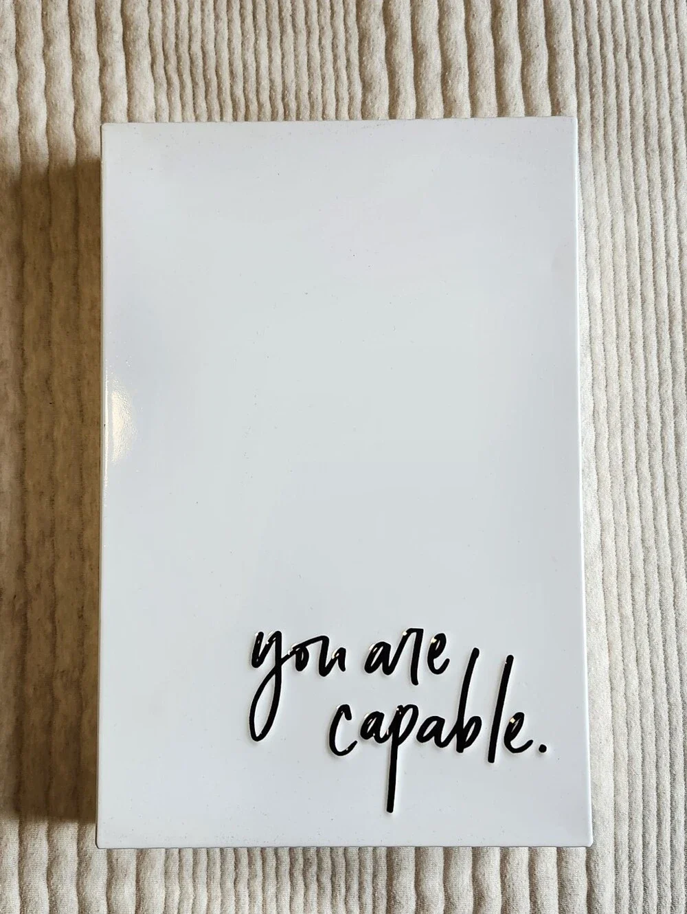 Magnetic You Are Capable White Wall Sign